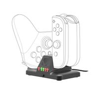 Station de charge 4 emplacements - SPEEDLINK - pour Nintendo Switch -Noir Noir
