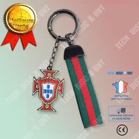 TD® Porte-clés Portugal Fans de la Coupe d'Europe entourant Ronaldo Pendentif clé de l'équipe nationale portugaise petit et