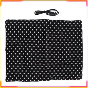 Coussin De Siège Chauffant Pour Voiture - Chauffage Rapide Réglable 3 Niveaux - Alimentation USB/Allume-cigare - Anti-dérapant - Noir