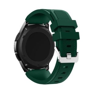 BRACELET MONTRE CONNEC. couleur vert armée taille Galaxy 5-5 pro Bracelet 