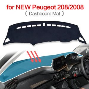 Couverture De Tableau De Bord De Voiture pour Peugeot 206 207 SW RC  2006-2014,Console Centrale Tapis De Tableau De Bord Pare-Soleil Tapis  AntidéRapant