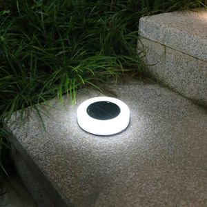 LAMPION 2pcs - blanc rond - Lanterne solaire LED avec grif
