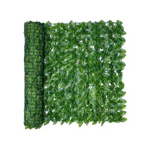 FLEUR ARTIFICIELLE Décoration florale,Rouleau de clôture de jardin à feuilles artificielles 0.5x3M, panneau de clôture - Type Watermelon leaf-0.5x1M