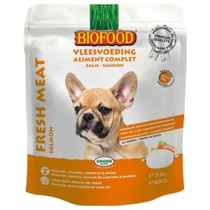 CROQUETTES Biofood Chien Aliment Complet Saumon 7 x 90g