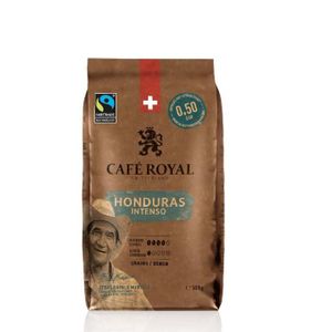 CAFÉ EN GRAINS LOT DE 4 - CAFE ROYAL - Honduras Intenso Café en grains - Paquet de 500 g
