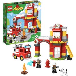 ASSEMBLAGE CONSTRUCTION Jeu de construction LEGO DUPLO - La caserne de pompiers - 10903 - Multicolore - 76 pièces
