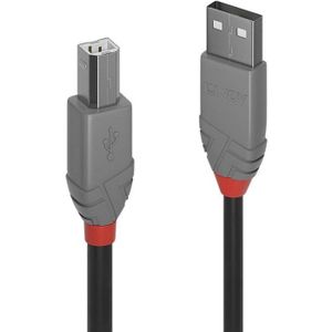 CÂBLE INFORMATIQUE LINDY Câble USB 2.0 type A vers B - Anthra Line - 
