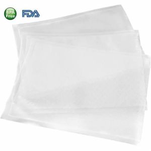 2pcs Épaissi Conservation des aliments Texture Sac sous vide Rouleau Gaufré  Réticulé Sac sous vide en nylon plastique Sac sous vide