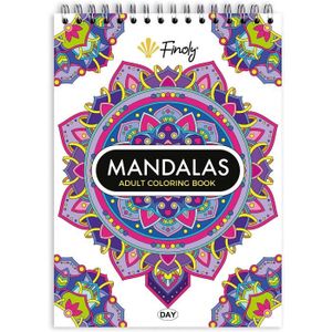 LIVRE DE COLORIAGE Finoly Mandalas à Colorier Adulte - Livre de Coloriage pour Adulte Anti Stress Zen - Cahier Coloriage Adulte - 30 Illustrations 92