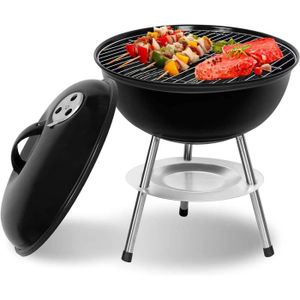 BARBECUE MovilCom – Barbecue portable pour jardin, charbon de bois ou bois avec grille en acier inoxydable – Barbecue à charbon de bois –170