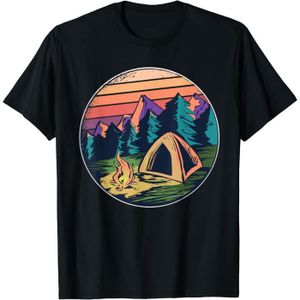 TENTE DE CAMPING Sauvage, Tent Life Great Outdoors Campfire T-Shirt[W5595]