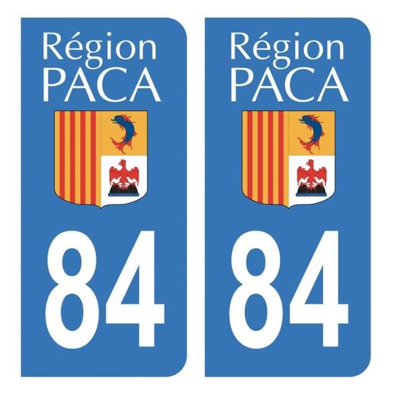 30 Gard autocollant plaque immatriculation sticker auto département sticker Occitanie nouveau logo - Angles : droits