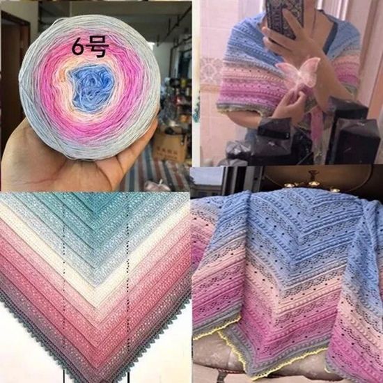 Écharpe Arc-en-Ciel Pour Enfants 3-12 Ans - Cachemire Artificiel Doux, Pompons, 145x26 Cm