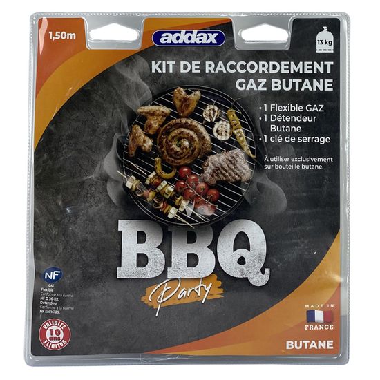 Kit Raccord Détendeur Propane + Flexible 1m – Pour Barbecue et Plancha main image 1