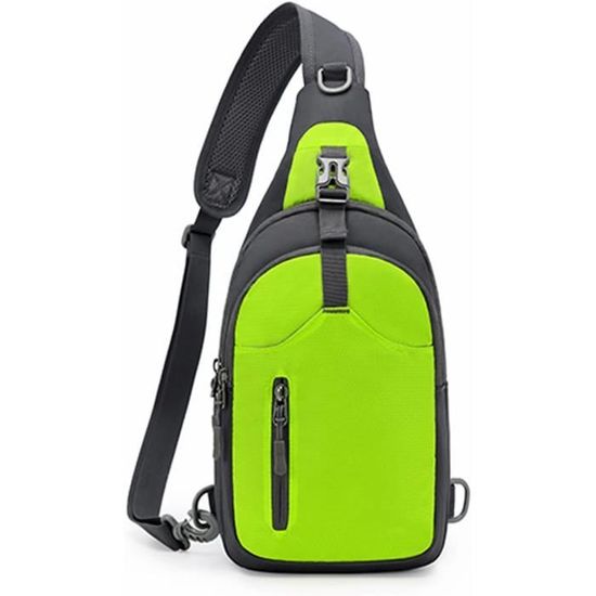 Sac Bandoulière Sport - Sacoche Poitrine Homme Femme, Pratique Pour Quotidien Et Voyage