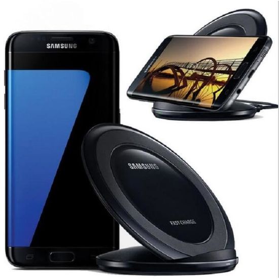 Charge sans fil rapide Charge Pad Chargeur Pour Samsung Galaxy S7 / S7 Edge Noir Cdiscount