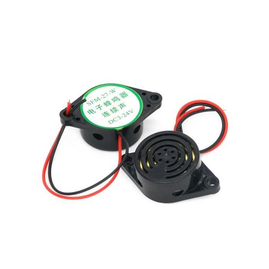 2 Buzzers Actifs Électroniques DC 3-24V - 90dB - Pour Alarme, Sondeur - Marque Uxcell