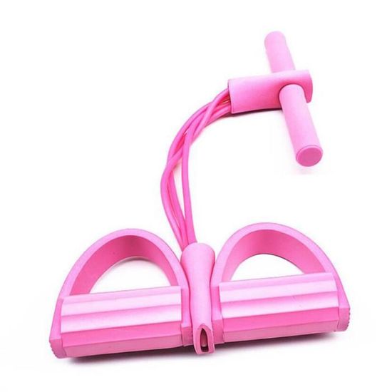 Bandes De Résistance Fitness Avec Pédale - 4 Tubes élastiques Multifonction