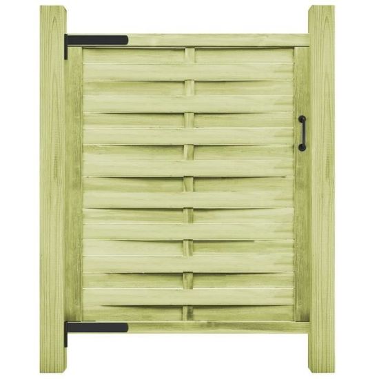 60855Haut de gamme® Portillon de Clôture - Clôture Jardin Extérieur - Bois de pin imprégné 100 x 150 cm Vert
