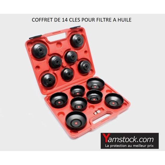 Clé à Filtre à Huile GTLM 74mm - 14 Points - Pour Mercedes, VW, Ford, Audi - Compatible 3/8"