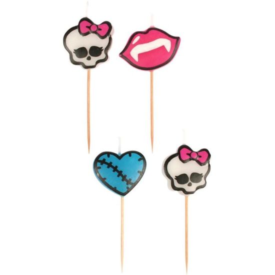 Bougies Anniversaire Monster High X4 Cdiscount Maison