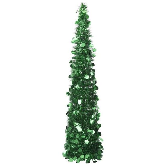Sapin de Noël pliable extensible de 180 cm avec guirlande lumineuse, peu encombrant, montage