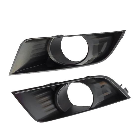 Couvercle De Calandre Antibrouillard Pour Citroën C4 2004-2008 - 1 Paire Noire En ABS, Protection Antichoc Et Anti-rayures - 2