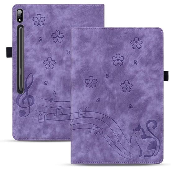 QANXGOG Coque Pour Samsung Galaxy Tab S7 FE 12.4'' 2021 (SM-T730/T733/T736/ T738), Coque De Protection Robuste Avec Support Pivotant à 360 Degrés - Dragonne Et Bandoulière,Colourful Pink