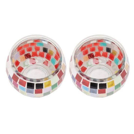 Porte-bougies en céramique en vrac avec motif de beignet