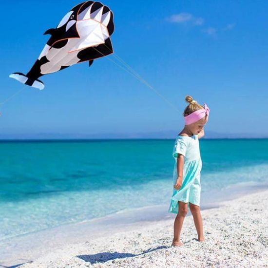 Cerf-Volant Draki Basic Pieuvre - Pour Enfants Dès 3 Ans, 25x160cm Avec Ligne