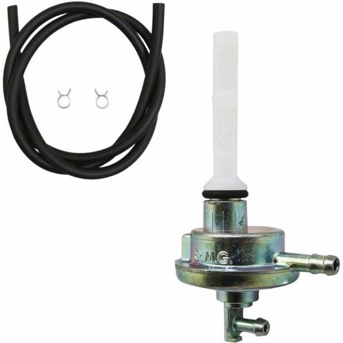 Robinet de r/éservoir /à essence G/én/érique Mobylette Peugeot 50 103 robinet noir durite noire Neuf