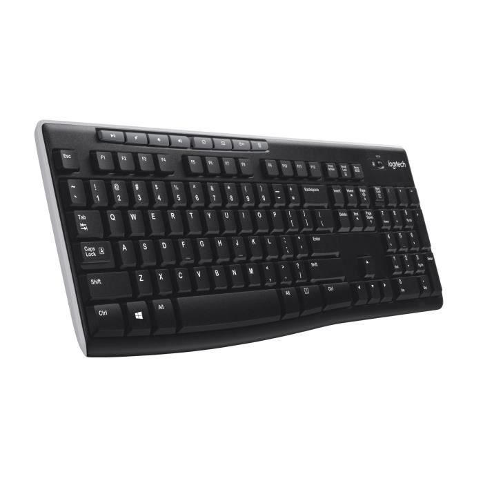 LOGITECH - Clavier sans fil K270 - Azerty - PC / Mac - Noir