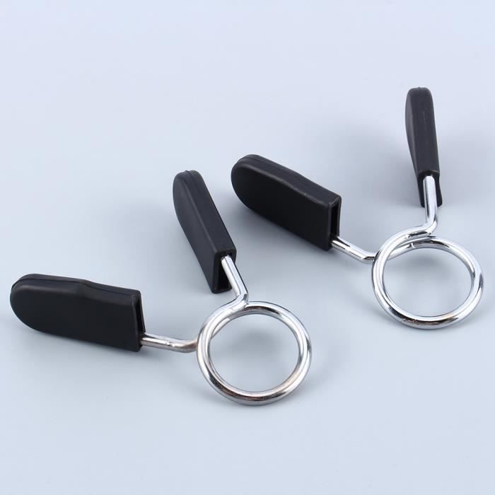 2 Pcs Standard 25mm Barbell Haltère Serrure Pince Ressort Collier Clip Yoga Formation - TAM