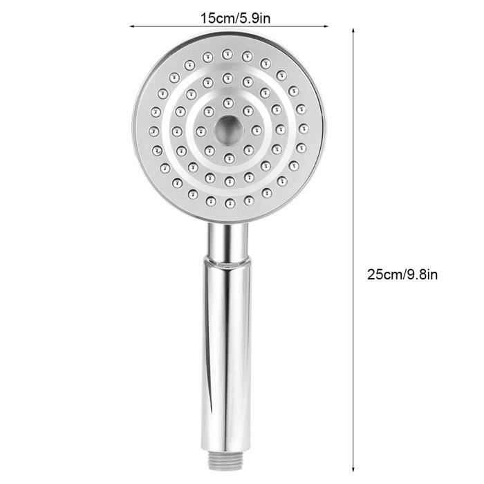 Accessoires de pulvérisateur de douche à main pressurisés pour salle de bains domestique de grande pomme