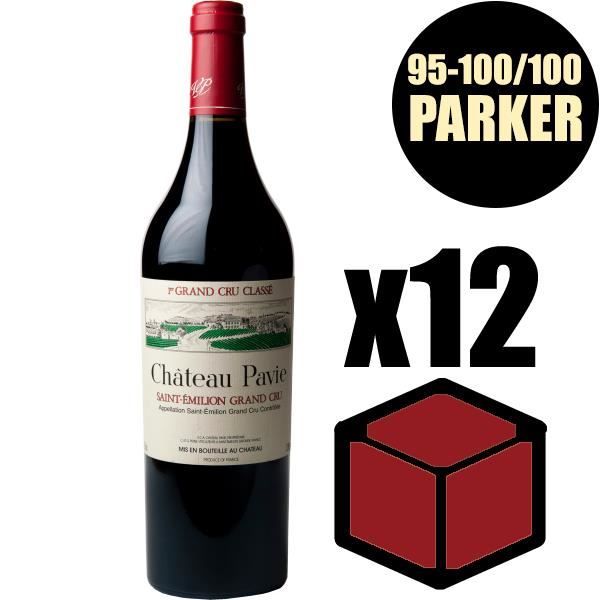 X12 Château Pavie 2015 75 cl AOC Saint-Emilion Grand Cru 1er Grand Cru Classé A Rouge Vin Rouge
