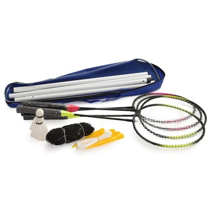 M.y set de badminton junior 67 cm aluminium/nylon 9-pièces