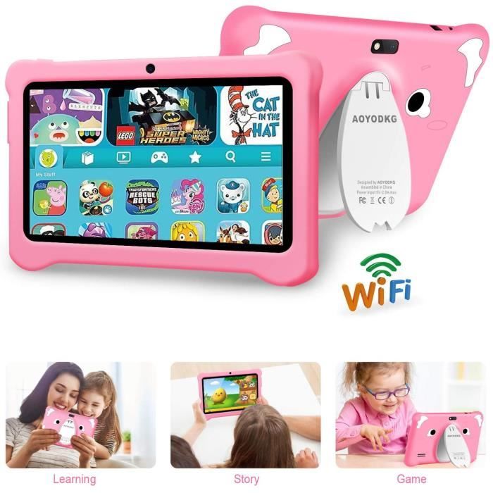 Tablette Enfant,Tablette Enfant 7pouces , IPS Android 10.0 Certifié par Google GMS , Tablette pour Enfant 3Go RAM +32Go ROM-128 Go