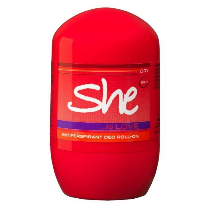 She - Déodorant LOVE pour femme roll-on 40ml