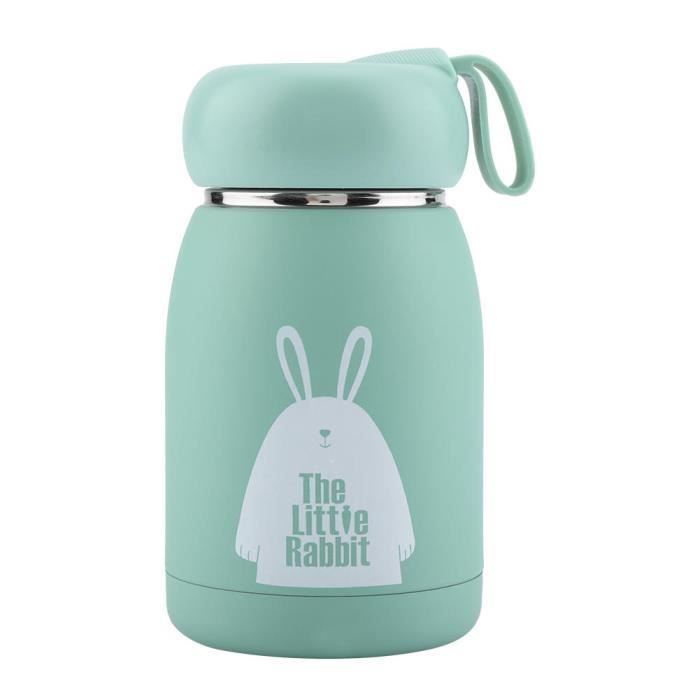 AYNEFY bouteille d'eau isolée sous vide Bouteille d'eau de tasse de thermos de tasse de tasse de tasse de vide de modèle de lapin