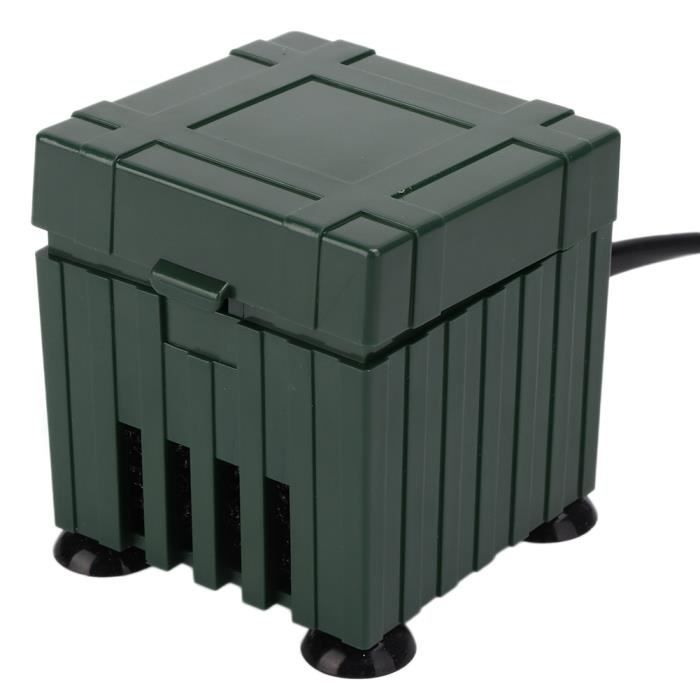 EBTOOLS Filtre d'aquarium Réservoir de tortue faible niveau d'eau petite pompe à eau filtre de réservoir de poisson en verre