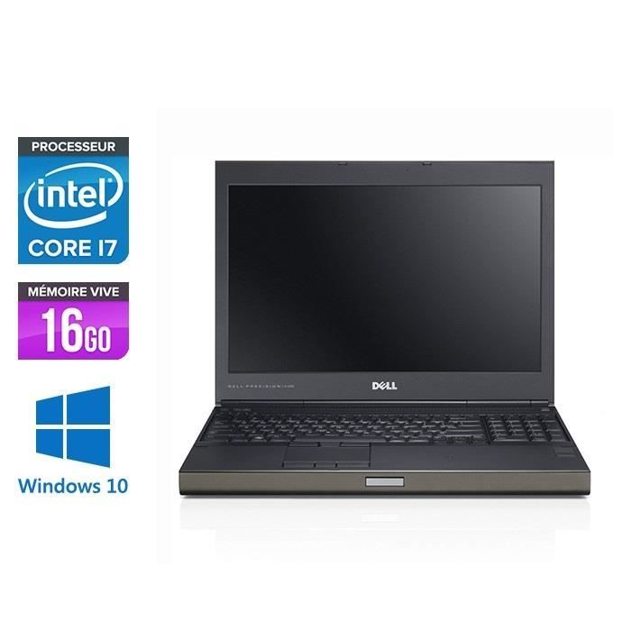 DELL PRECISION M4700 - Intel Core i7-3740QM 2.7Ghz - RAM 16Go - HDD 750Go - 15.6- FULL HD - NVIDIA Quadro K1000M 2GB - Windows 10Pro