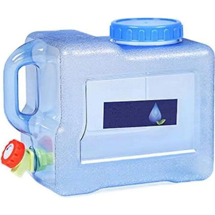 Bidon d'eau Portable avec Robinet et Bec verseur pour Voiture, extérieur, Camping, 5/8/15 L, 8 l