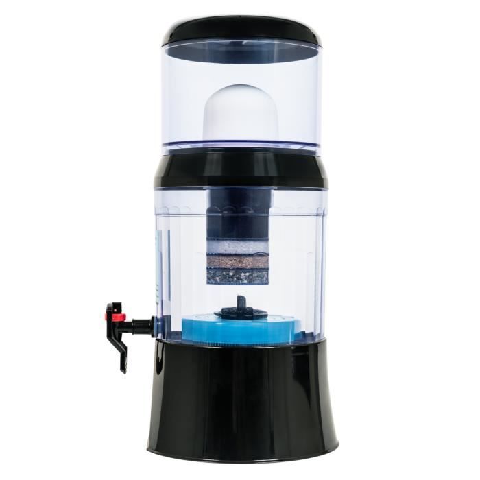 Fontaine a eau filtrante EVA bep, 7 litres - noire - avec système magnétique