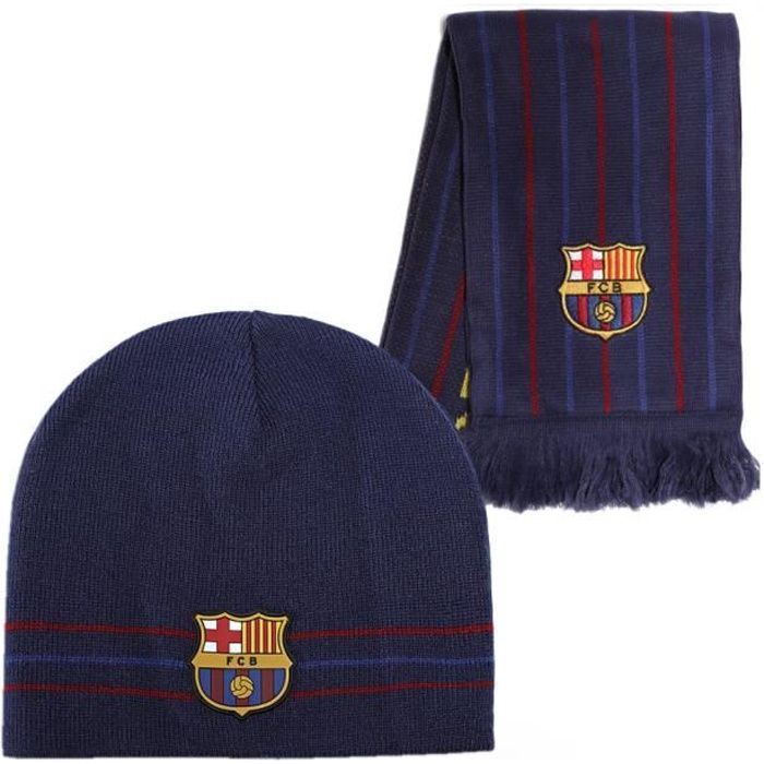 Coffret Bonnet + Echarpe Fc Barcelone