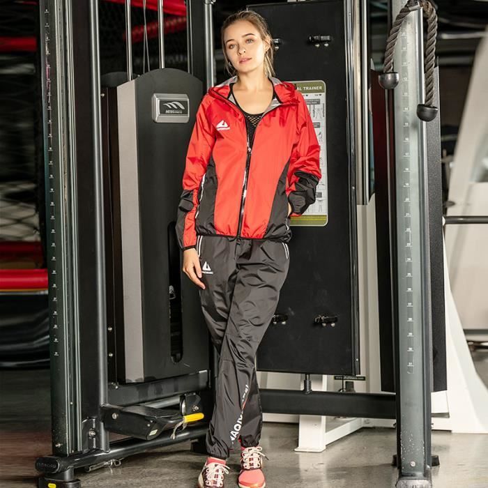 Combinaison De Sudation Couples Fitness Capuche Survêtement Minceur Entraînement Sauna Suit Homme Femme Perte De Poids