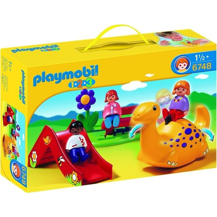 PLAYMOBIL 1.2.3. enfant et aire de jeux