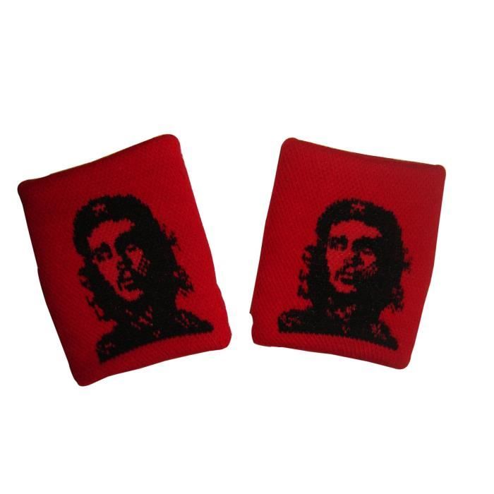 LOT 2 BRACELETS CHE GUEVARA CUBA REVOLUTION Poignet Eponge Sport Football Jogging Tennis No poster affiche livre ...