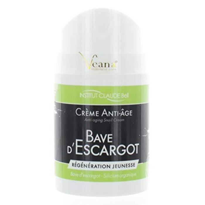 Bave D´Escargot Crème Soin Visage (50ml) Crème à Base D'Escargots Avec Naturel Allantoïne, Collagène Et Élastine - Bave D'Escargot