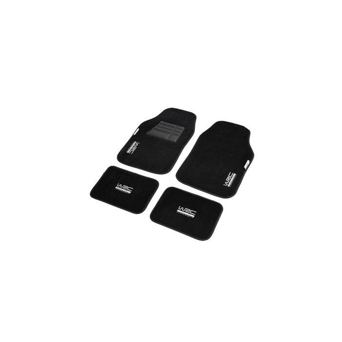 4 Tapis universels moquette - Noirs - L. 750 x l. 420 x Ep. 35 mm - WRC