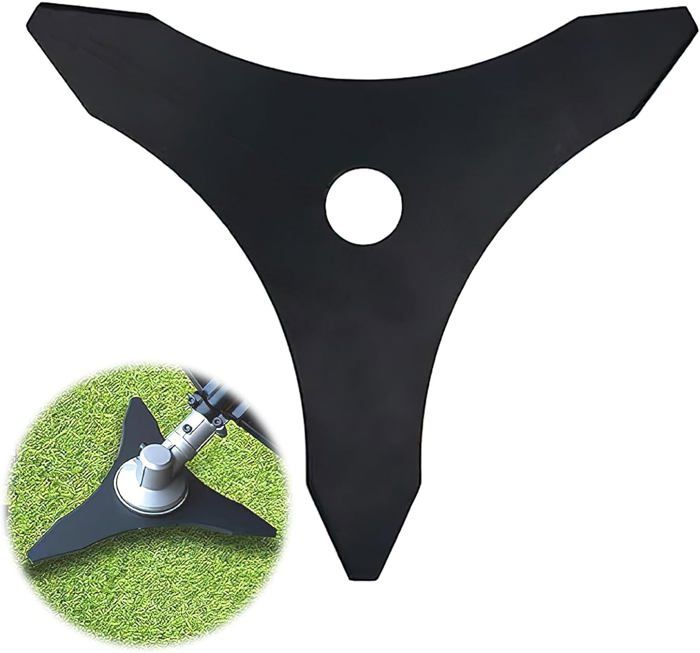 Lame Débroussailleuse 3 Dents HERKINDNESS - Acier Manganèse, épaisseur 3 Mm, Diamètre 25.4 Mm, Pour Tondeuse Thermique